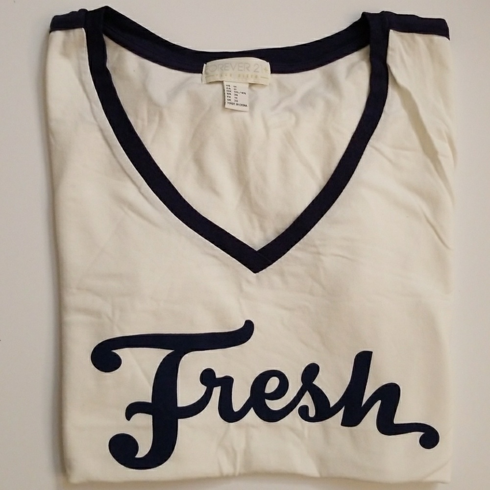 "Fresh" V-Neck Tee - Picture 3 of 3